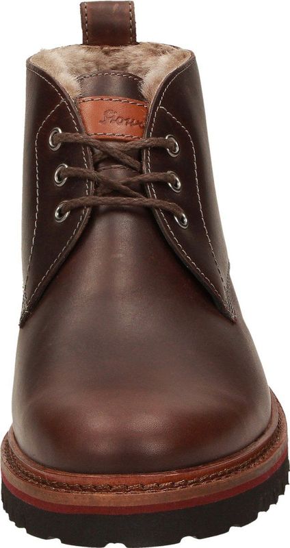 SIOUX - Adalrik - Veterboots - Donkerbruin - Uitneembare zool - Warm gevoerd
