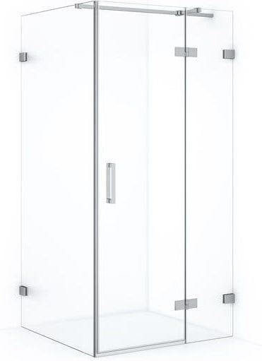Diamond - Douchecabine - Chroom - 100x100 cm - Draaideur - Vierkant - 200 cm Hoog - 8 mm Veiligheidsglas