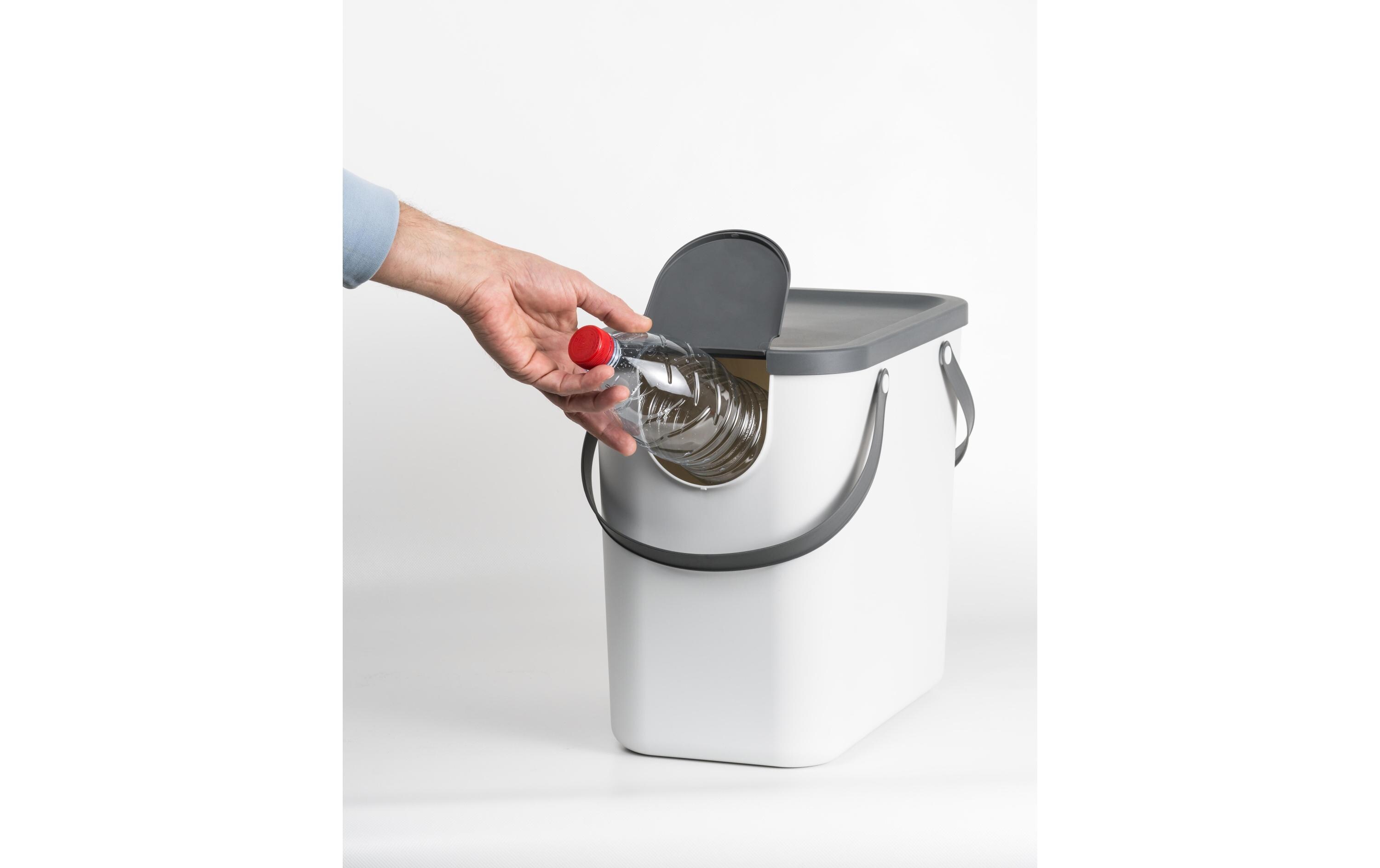 Recyclingbehälter Albula 25 l, Mistletoe WeissWeisses