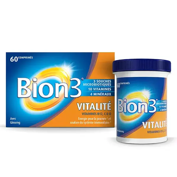 Suplemento alimentar Bion 3 Vitality - Tratamento de 2 meses - 60 comprimidos