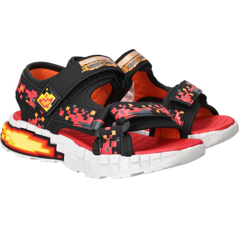 Skechers Mega Splash 4K Sandalen Rood Jongens