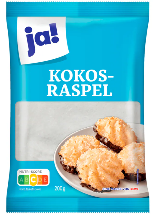 ja! Kokosraspeln 200g MHD:30.6.25