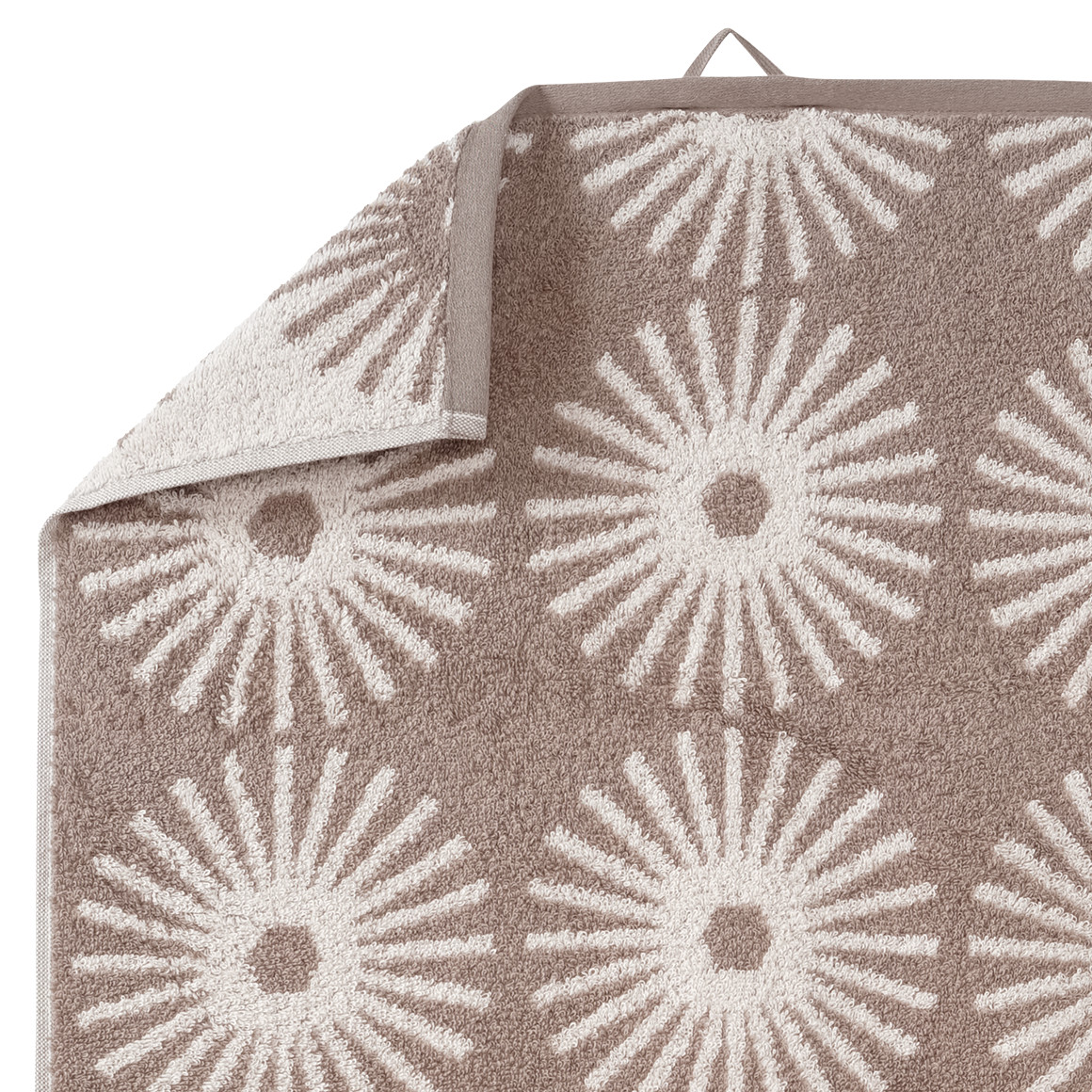 My Home Handtuch mit Sonnen-Muster taupe
