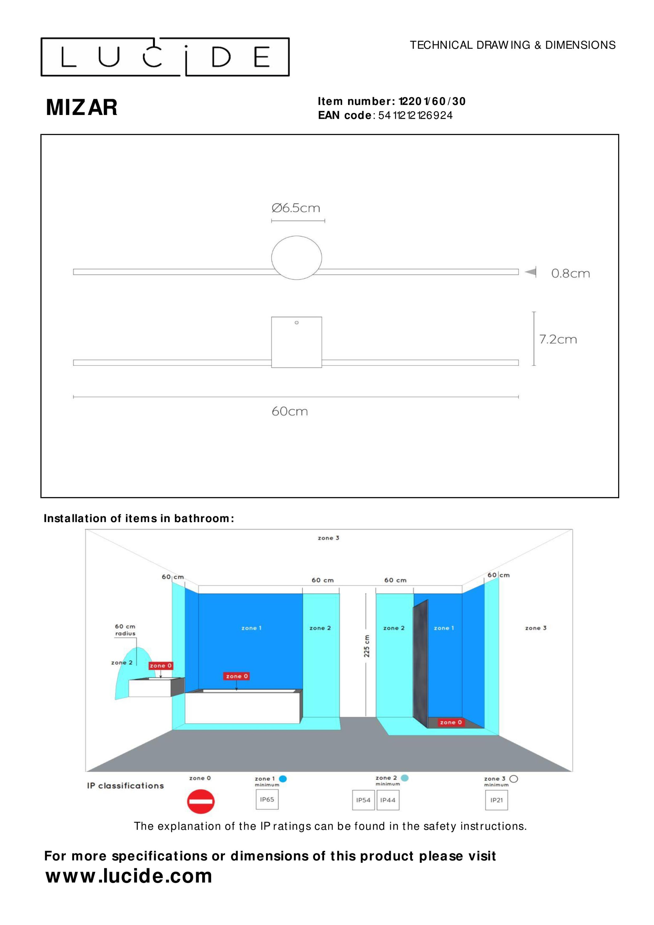 Wandleuchte MIZAR