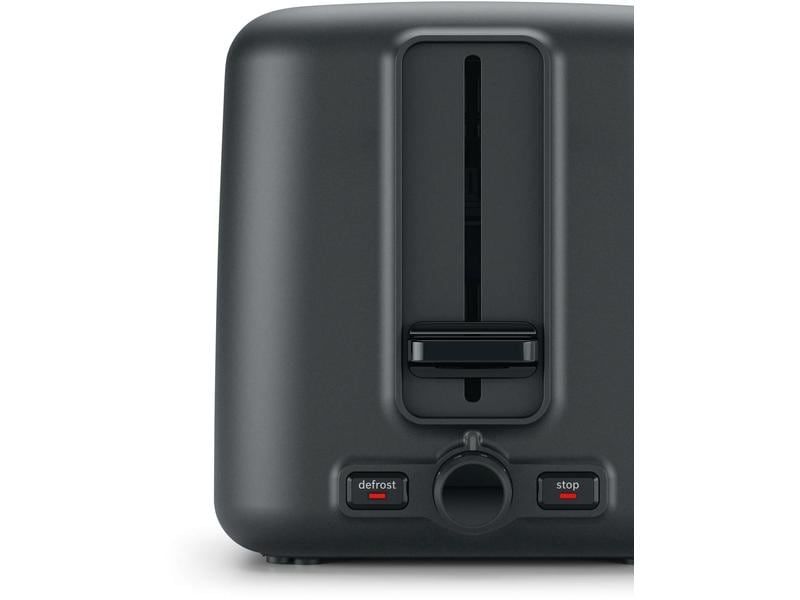 Bosch Toaster DesignLine TAT3P424DE Anthrazit/Rot Klassischer Toaster
