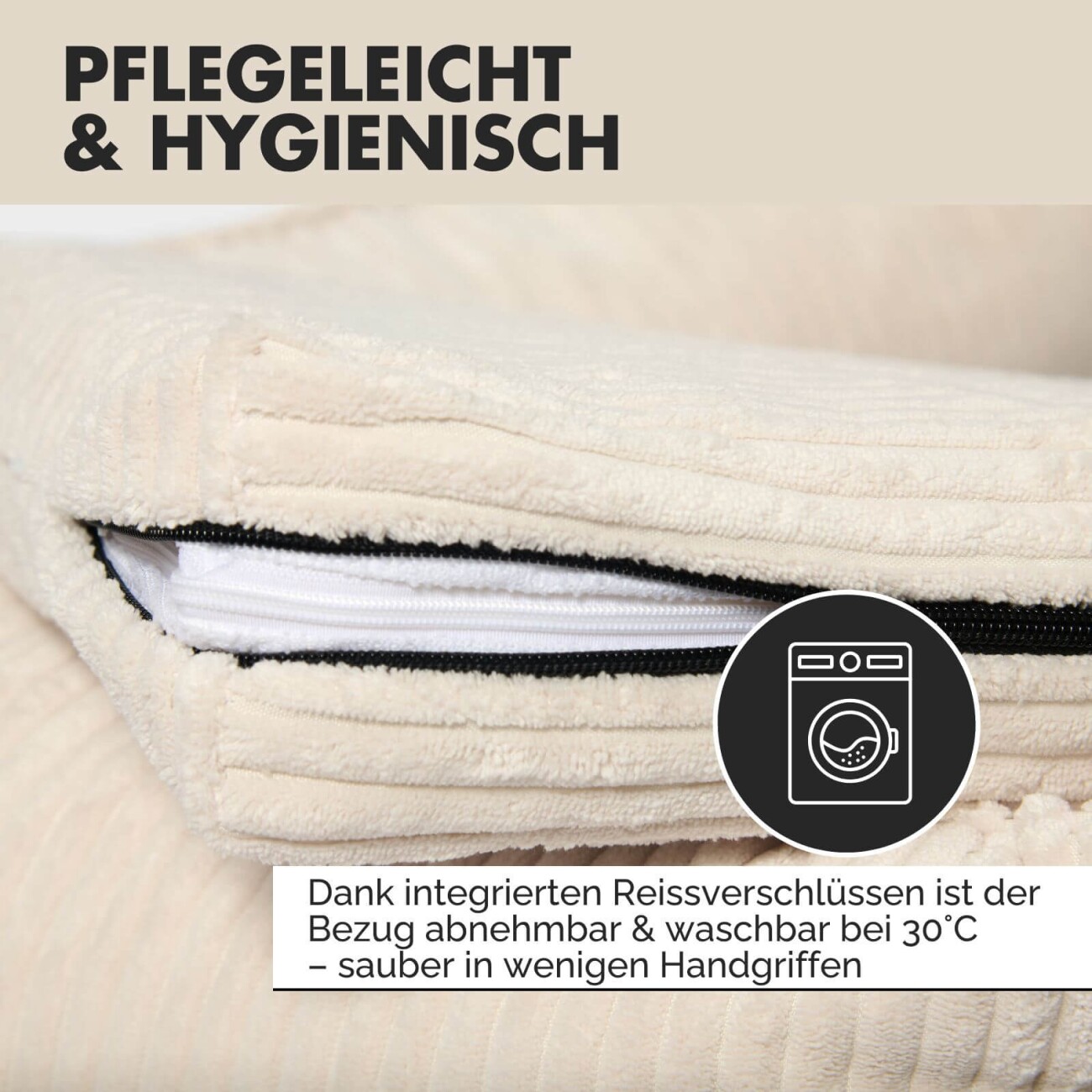 PAW WOW Hundebett ANTON Cord Beige M