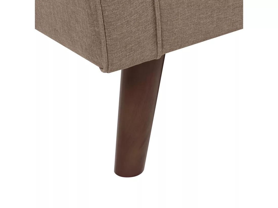 Canapé 3 places en tissu marron clair LOKKA