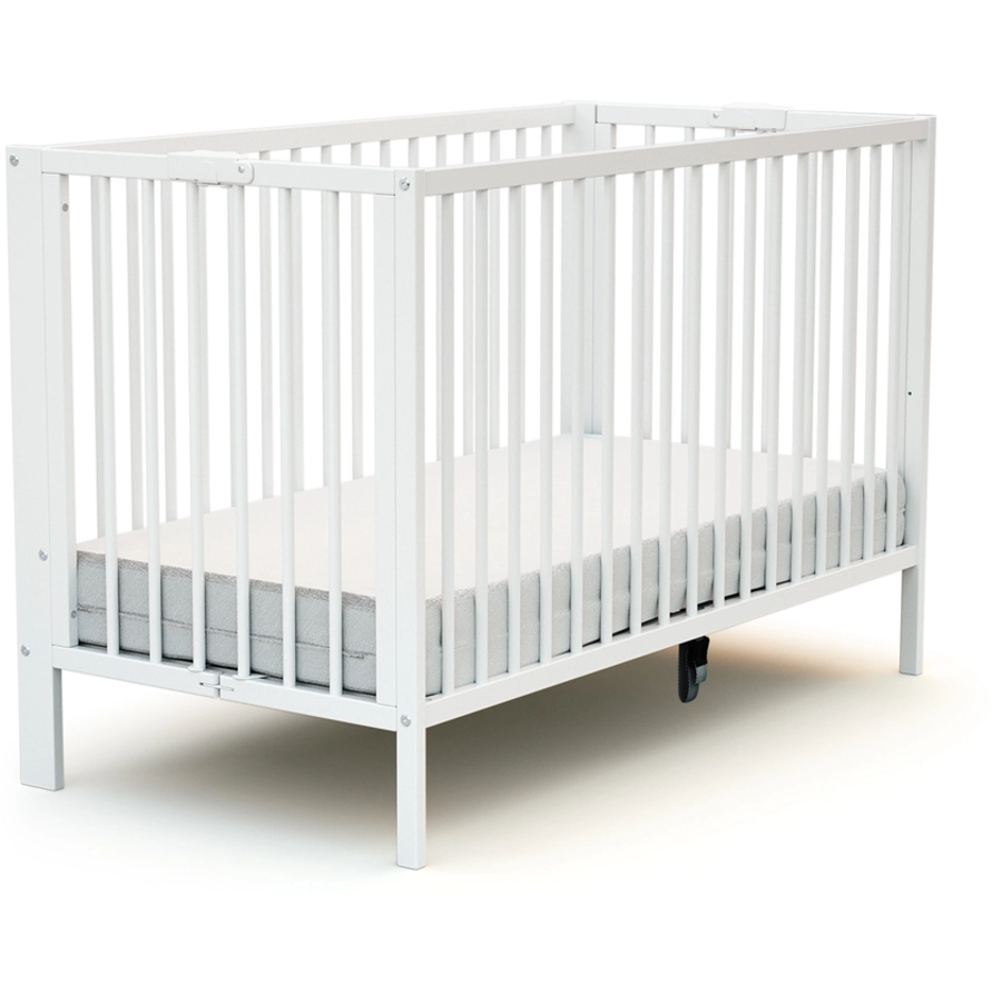 AT4 Babybett klappbar ESSENTIEL weiß 60 x 120 cm