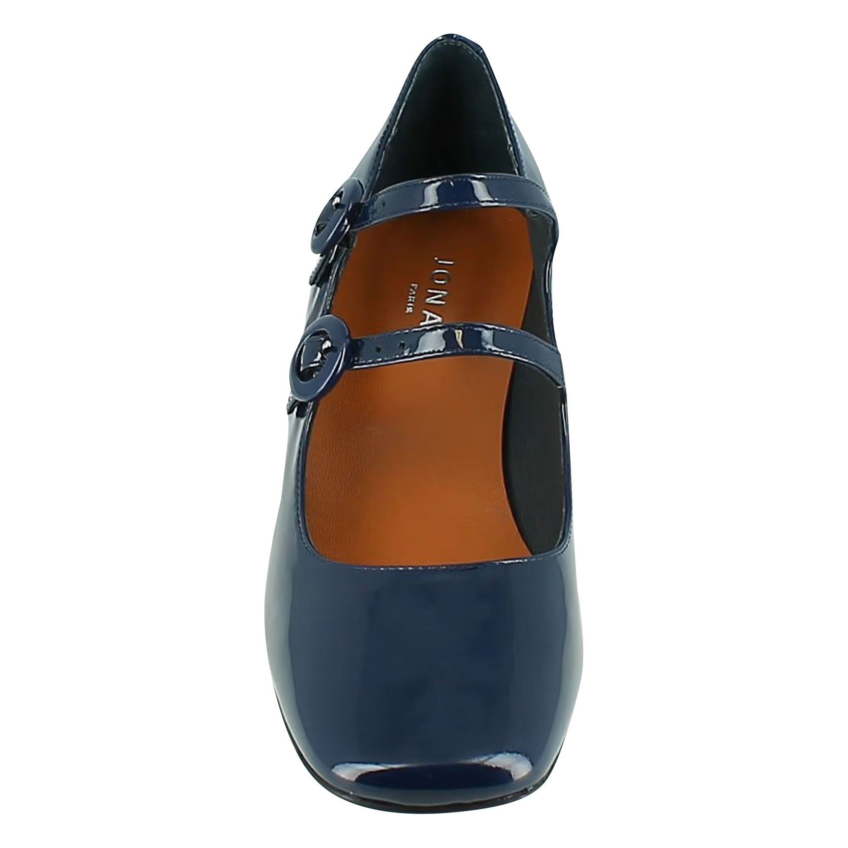 DELOU - Babies en cuir glacé | Bleu