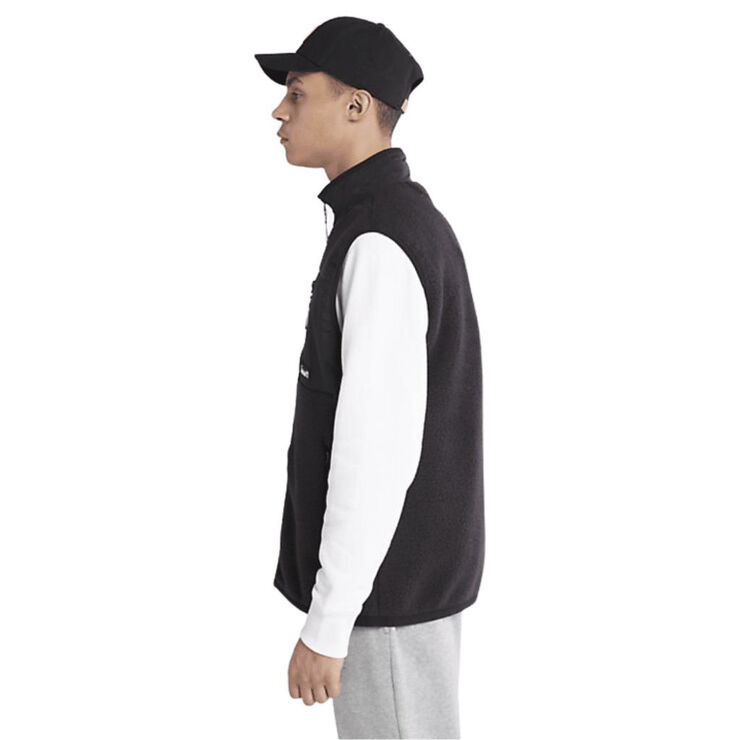 TIMBERLAND yc sherpa fleece vest Black