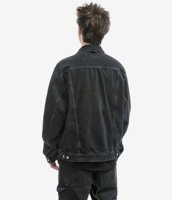 Carhartt WIP Helston Smith Jacke (black stone washed)