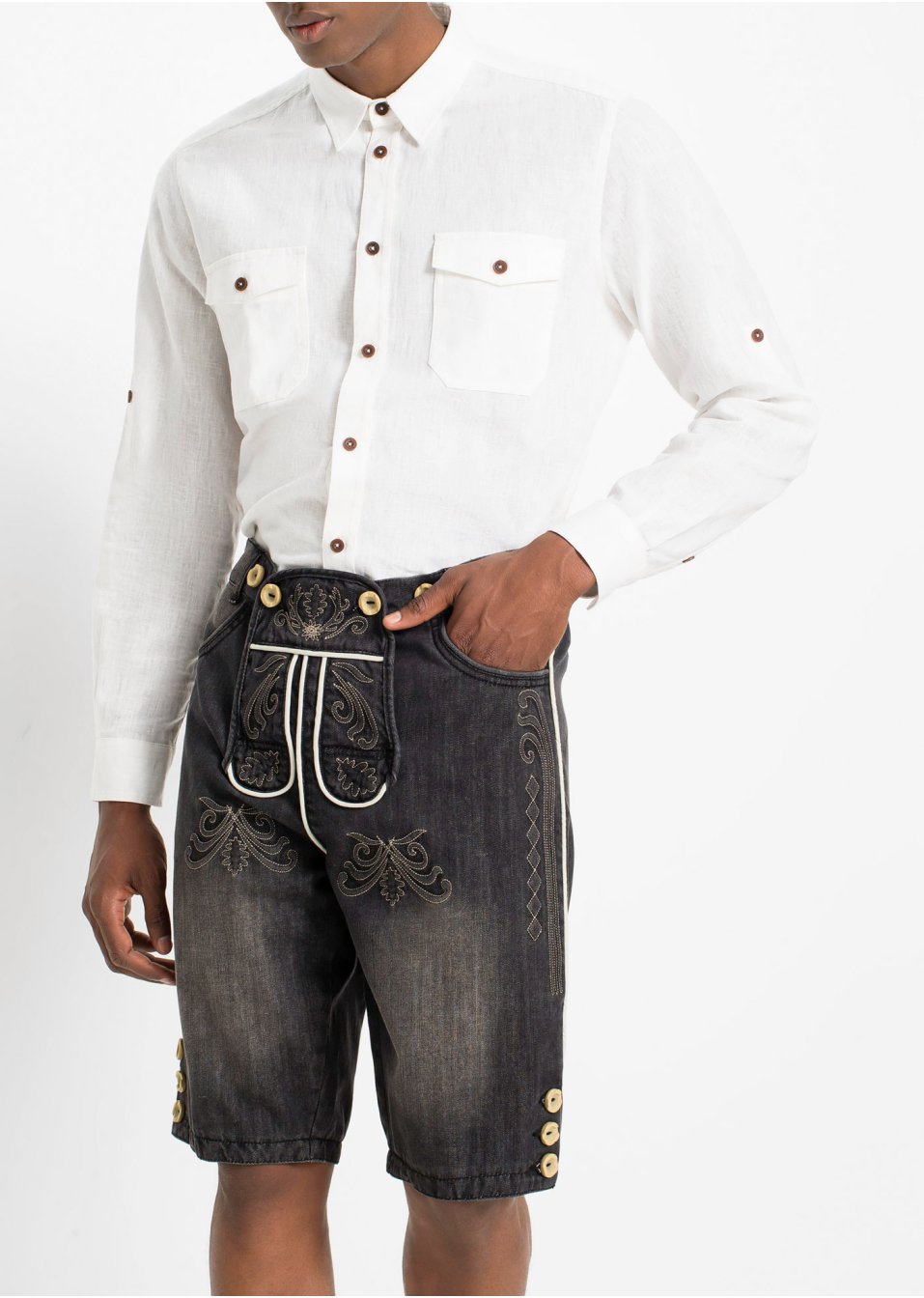 Bermuda en jean bavarois Regular Fit