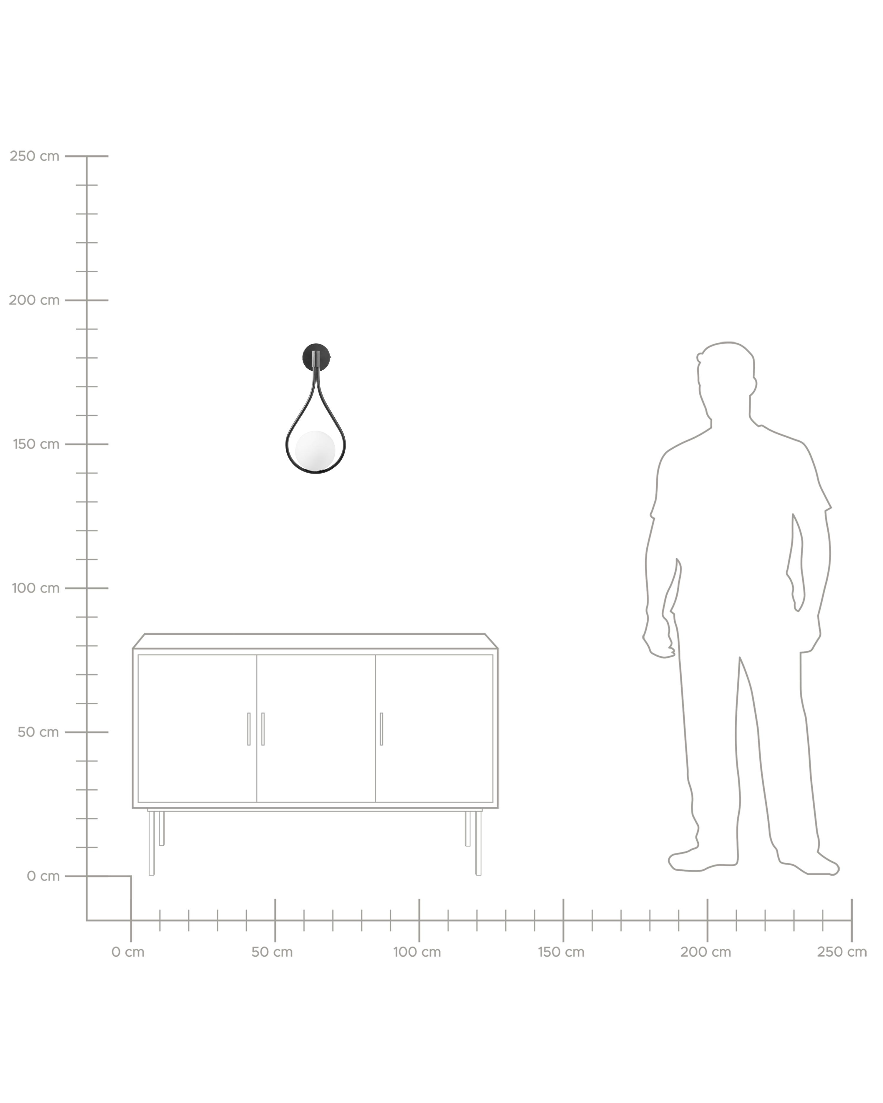 Wandlamp AUROUE Metaal Zwart