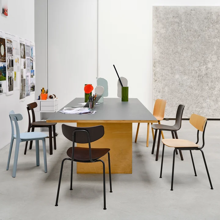 Vitra - All Plastic Chair, efeu, Filzgleiter