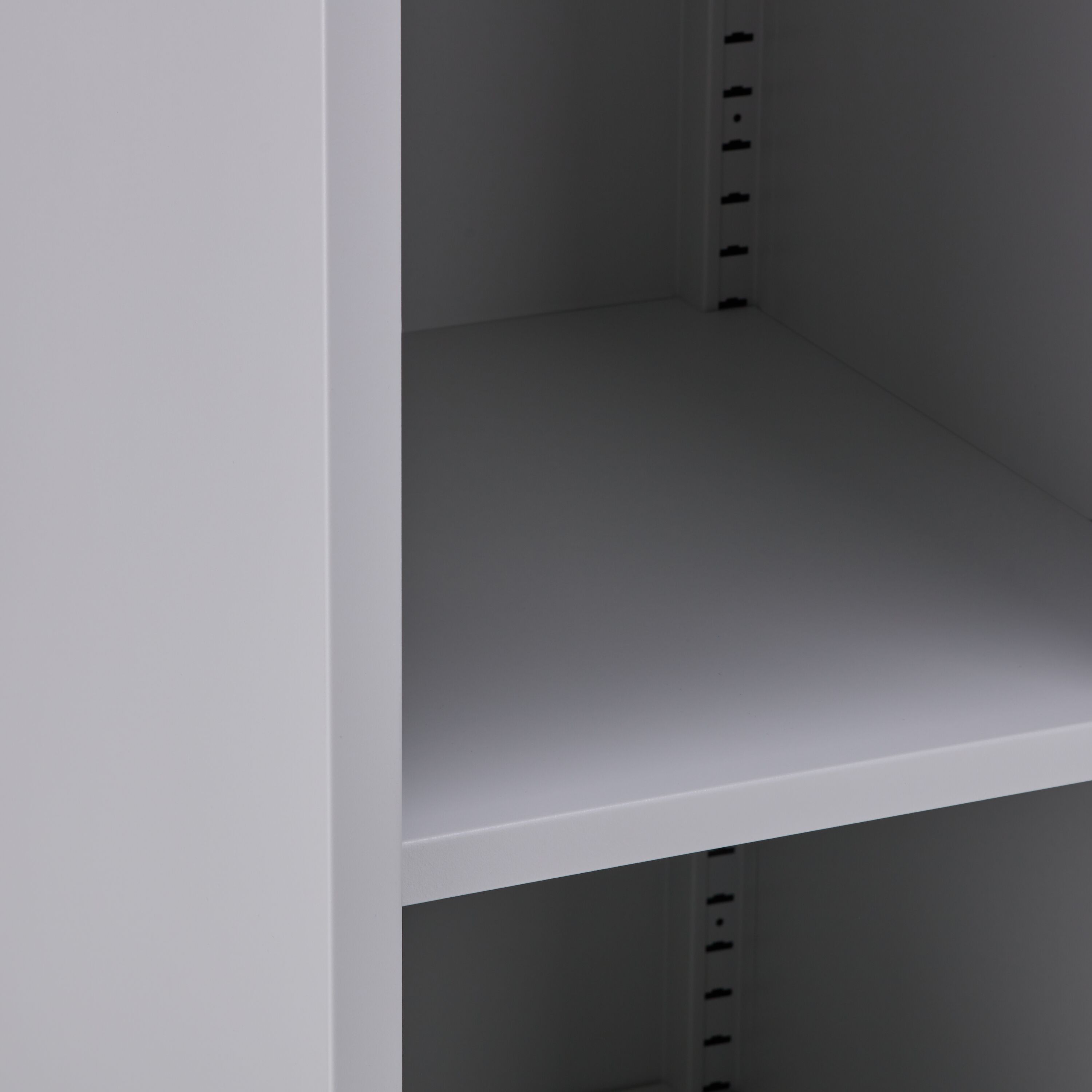 MIKO Schrank Metall lichtgrau35x46xH183c - Hellgrau / B: 35.0 cm x T: 46.0 cm x H: 183.0 cm