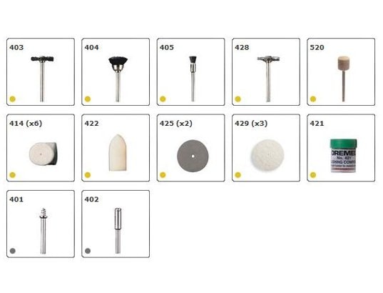 DREMEL - Coffret Kit nettoyage polissage - 684