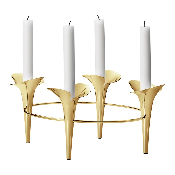Georg Jensen - Bloom Botanica Kerzenhalter, gold