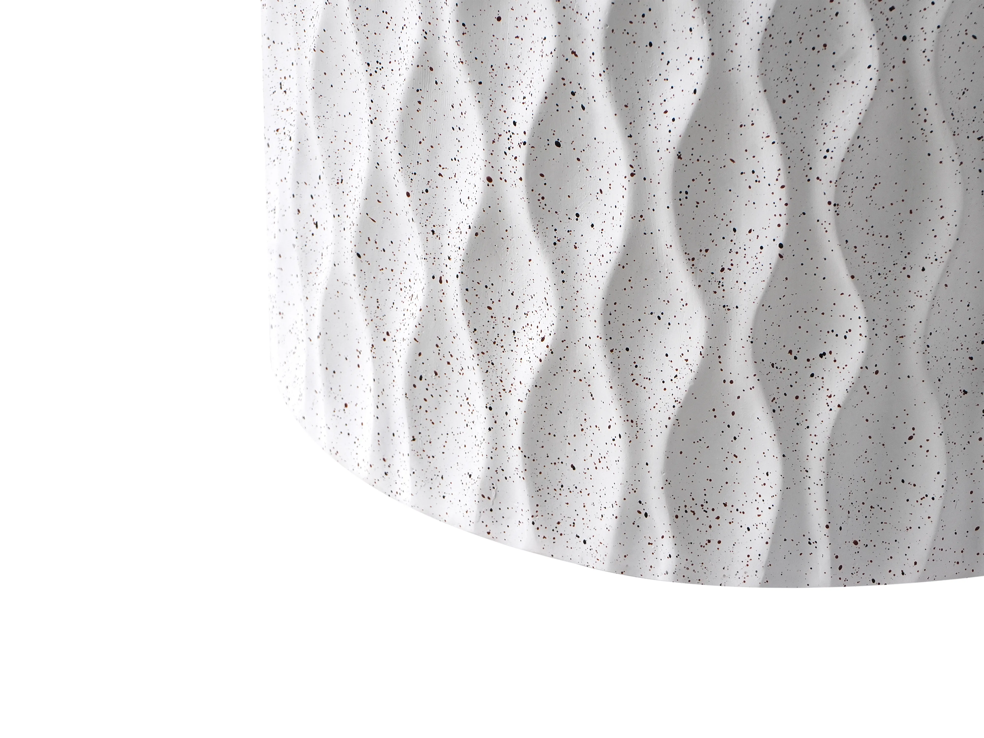 Bijzettafel ANTELAO 37 cm 37 cm Terrazzo-effect Wit terrazzo