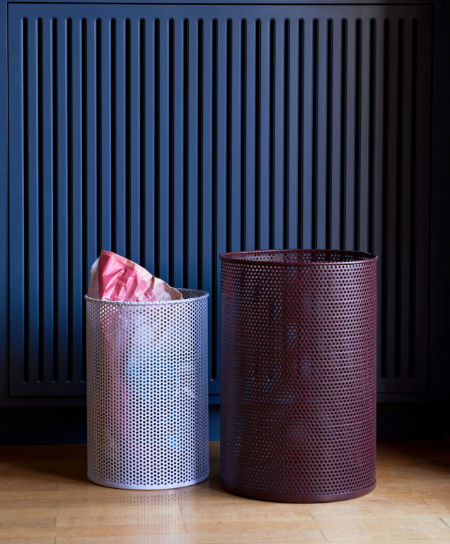 Hay Perforated Bin prullenbak L lichtgrijs