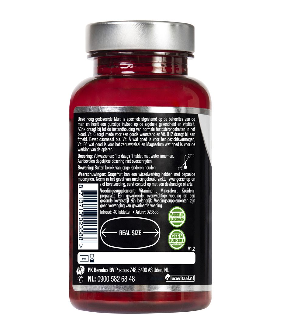 Lucovitaal Multi+ Compleet Man (40 tabletten)