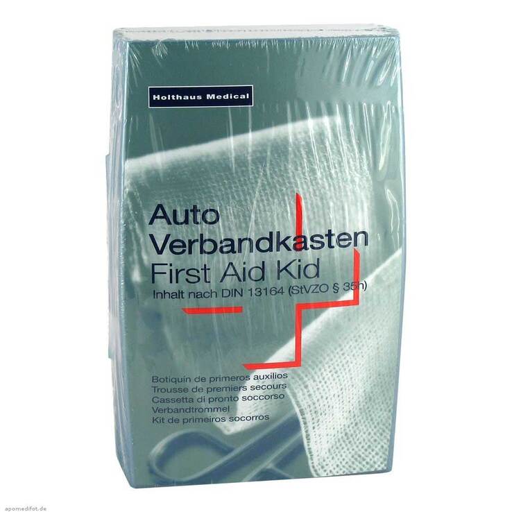 Verbandkasten Kfz Silber DIN 13164, 1 St