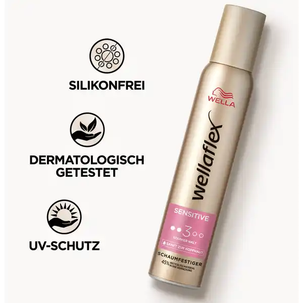 Sensitive Schaumfestiger