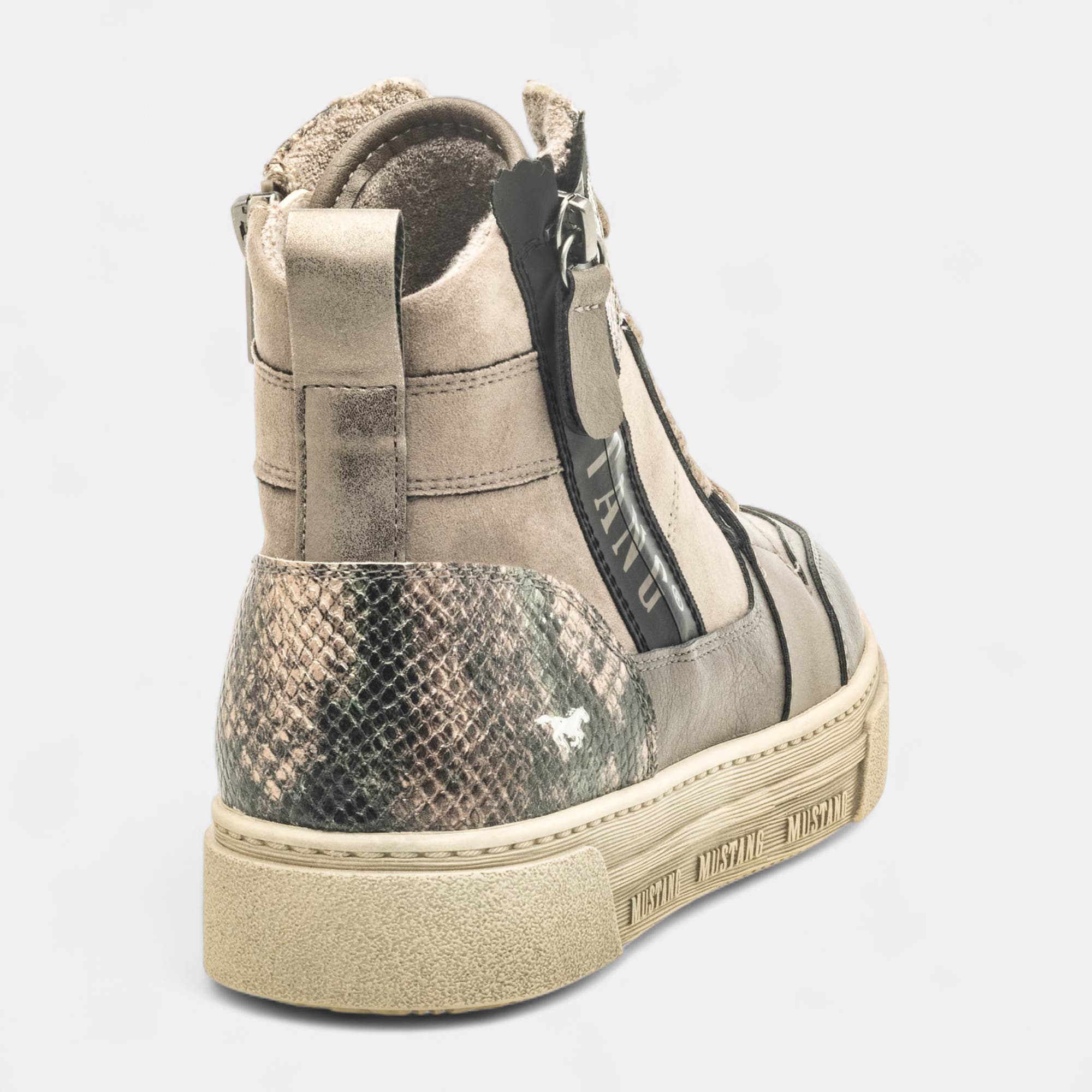 Baskets hautes Femme gris