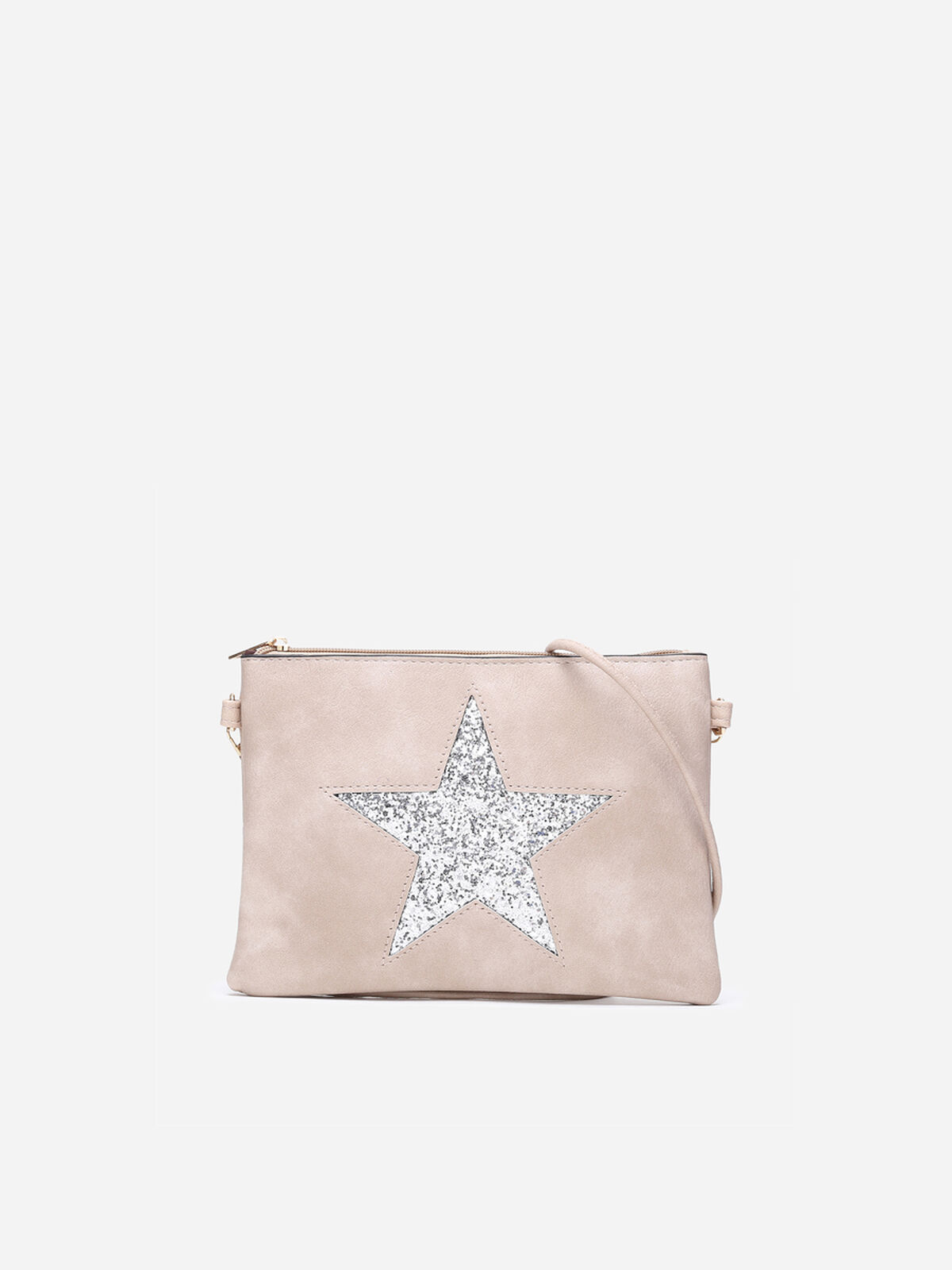 Sac en simili à étoile- Beige