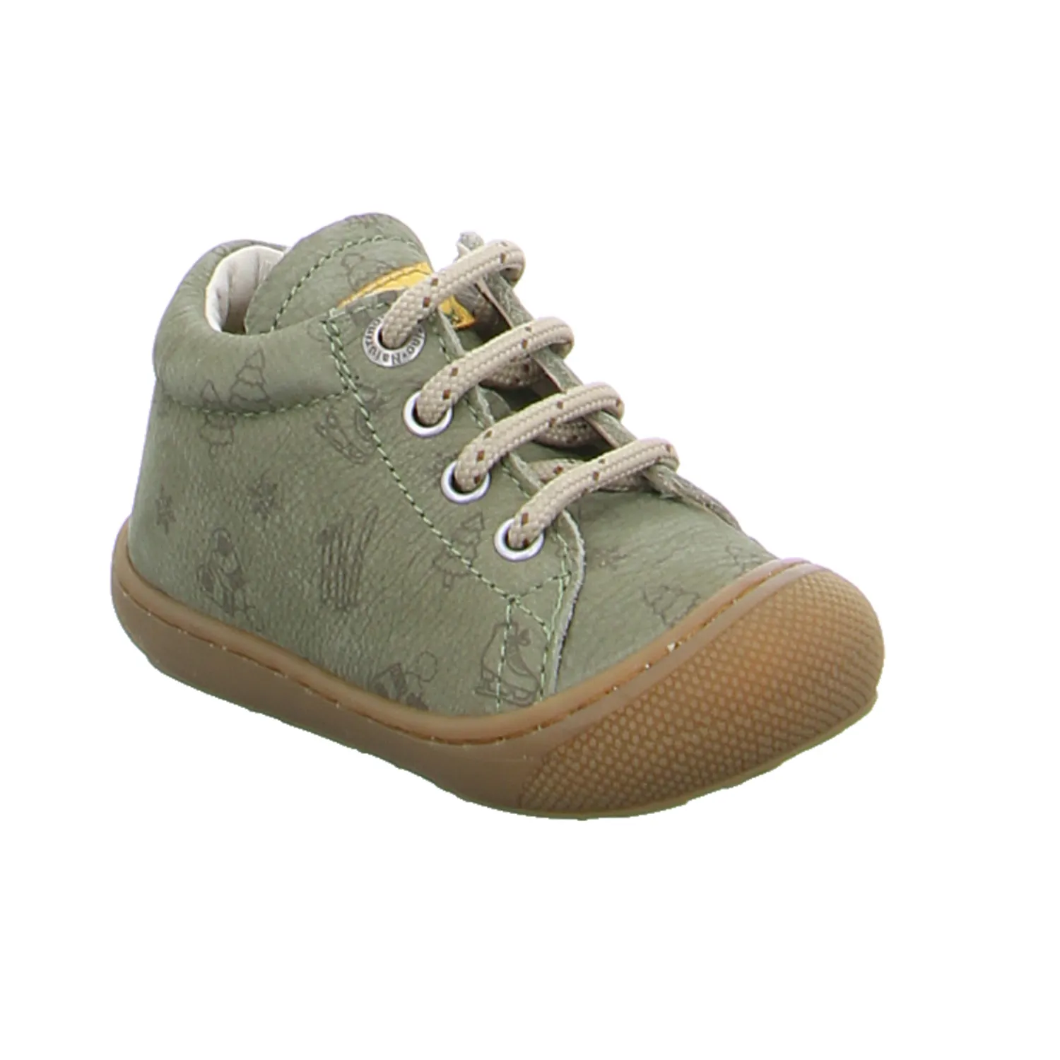 NATURINO Lauflernschuh Grün Leder  unisex Bottine