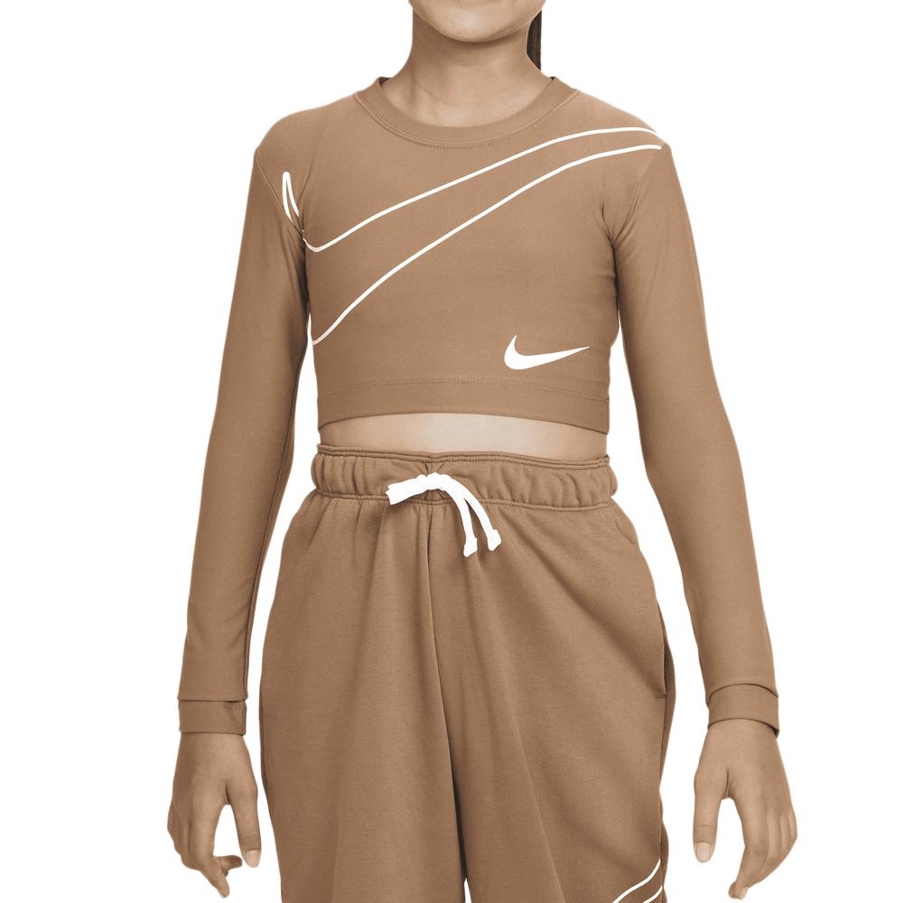 Nike T-Shirt Marron Fille Nike Crop