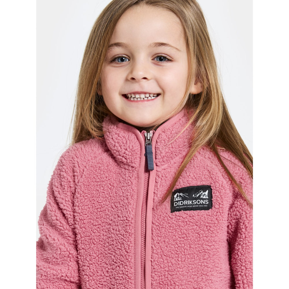 Køb Didriksons Heather Pink Gibbs Kids Fullzip 2