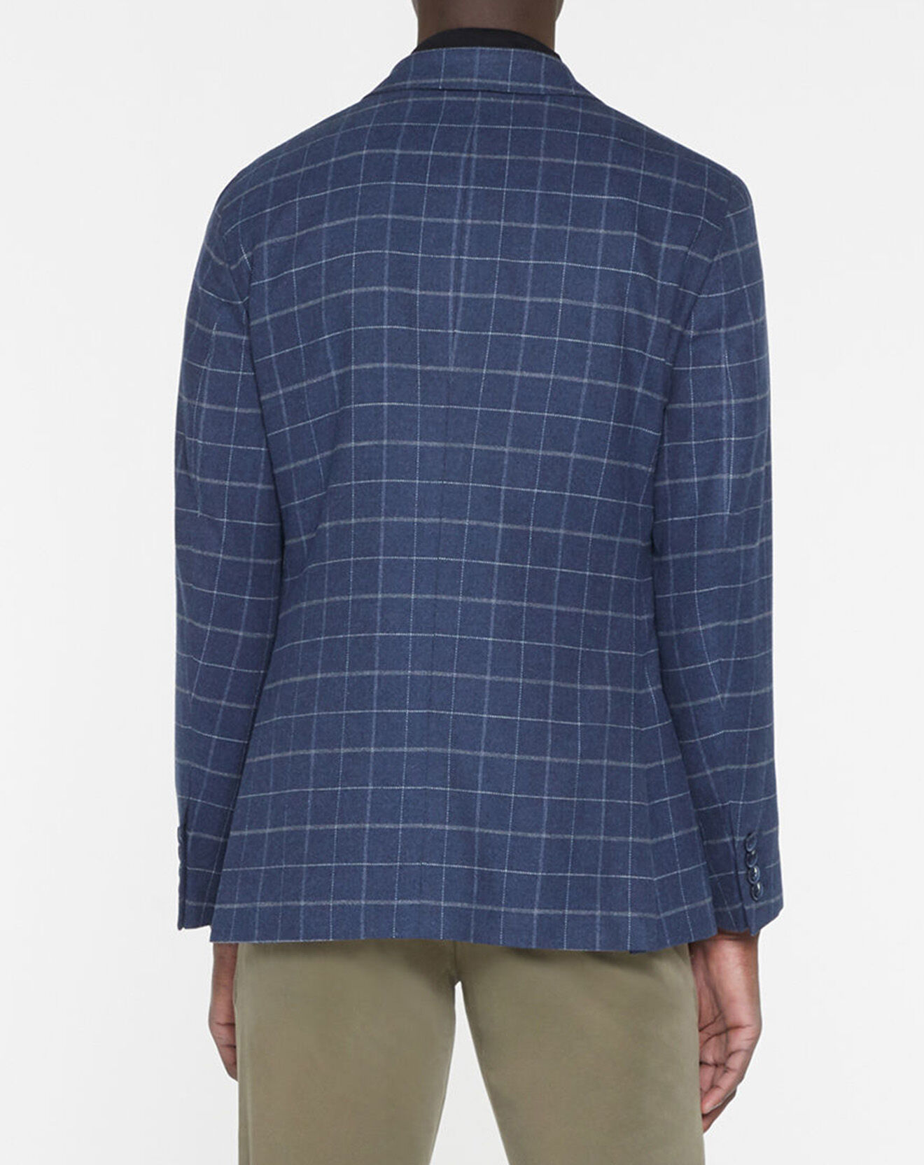 Hackett London Veste à carreaux bleu moyen