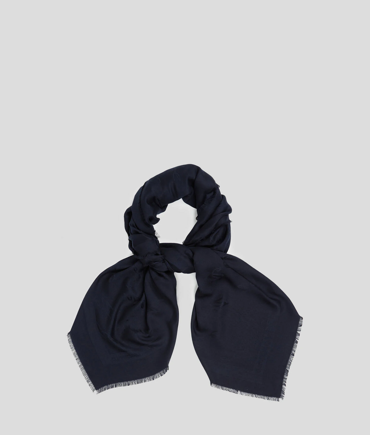 ÉCHARPE EN JACQUARD K/SIGNATURE - Noir