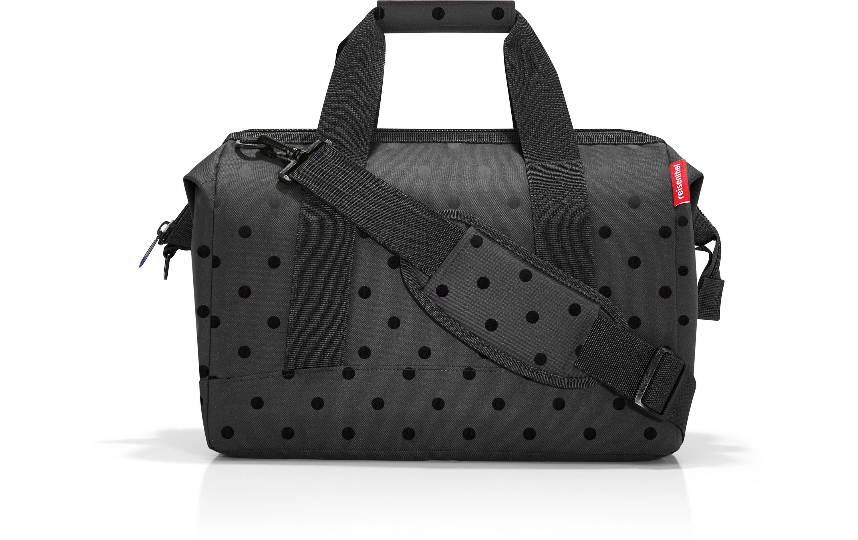 Umhängetasche Allrounder M Glossy Dots BlackSport- und Wochenendtasche