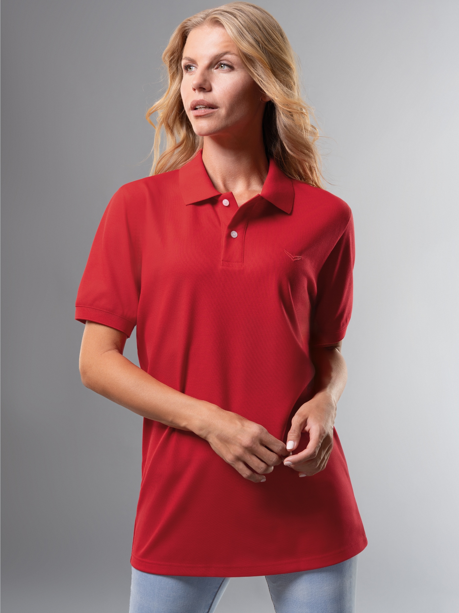 Poloshirt DELUXE Piqué Kirsch