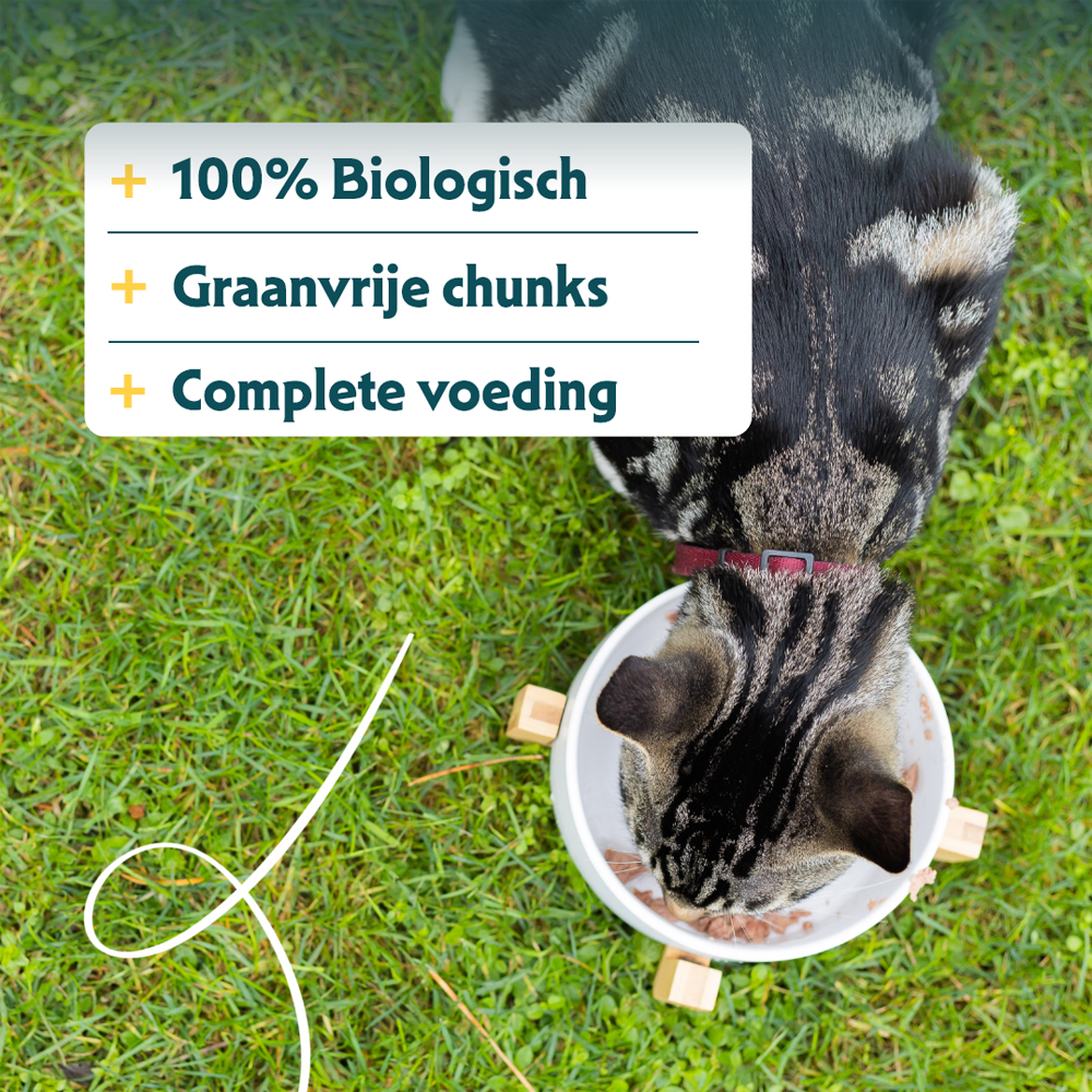 Yarrah - Natvoer Kat Kuipje Chunks met Kip & Vis Bio