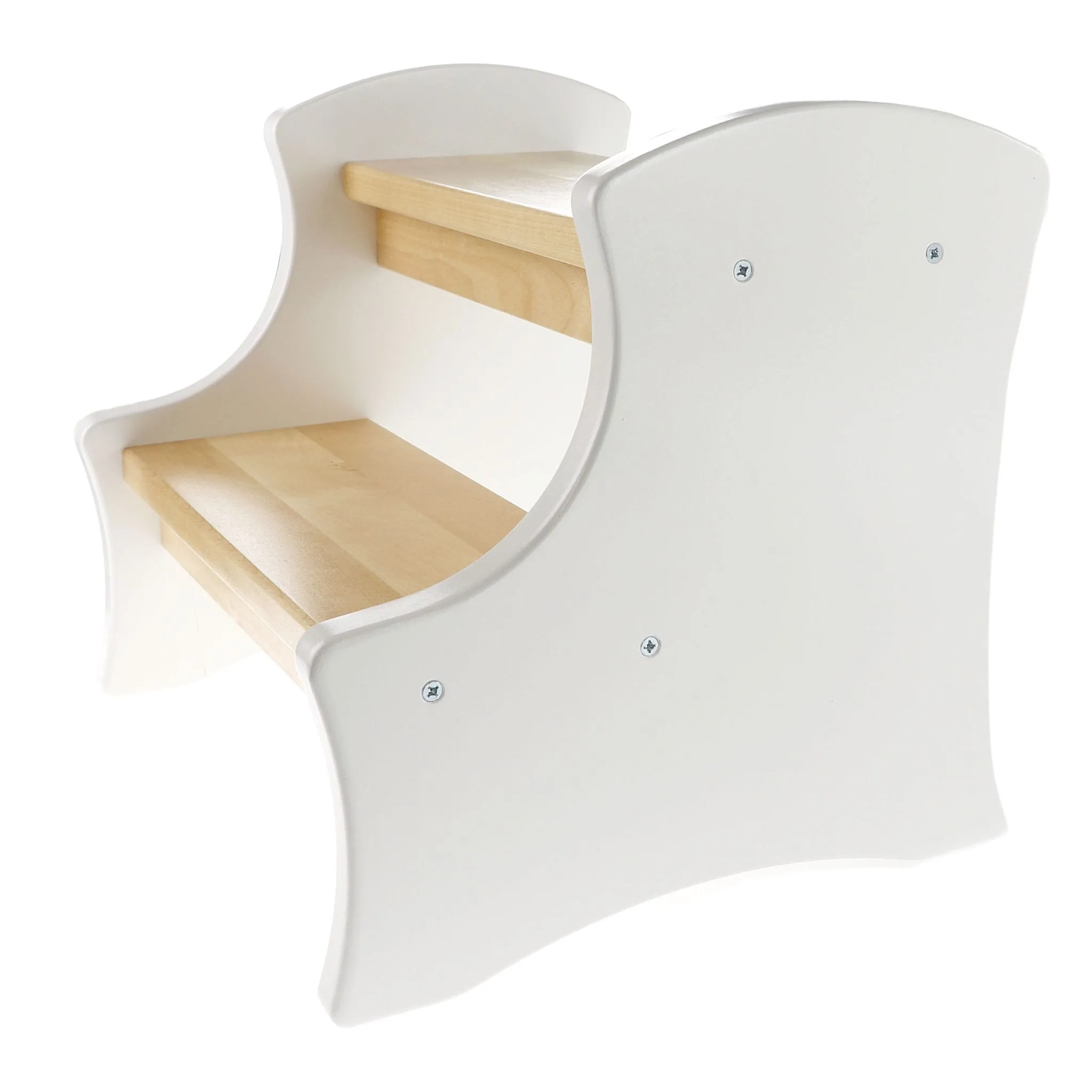 JB Poitras Marche-pied en Bois - Blanc Naturel