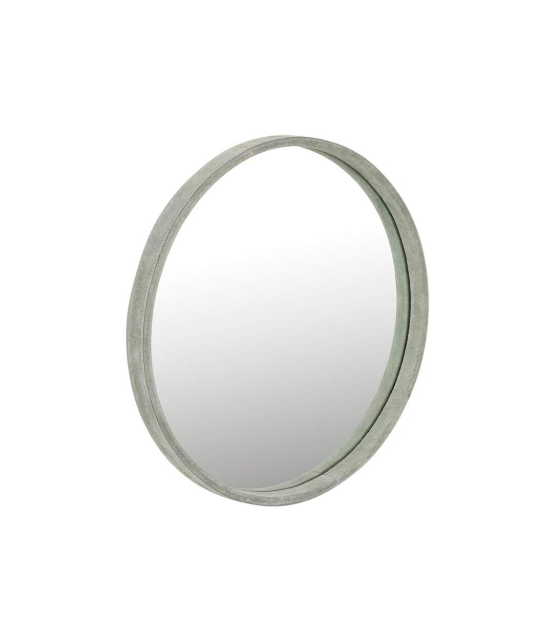 Paris Prix - Miroir Mural Design En Cuir tortu 41cm Vert