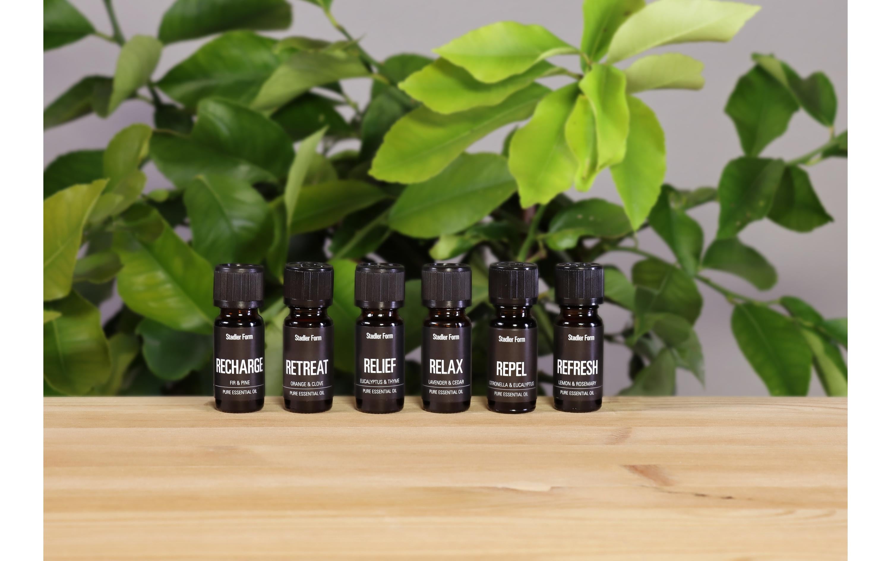 Duftöl-Set 6-er Pack Entspannung/Erfrischend/RelaxAromaöl-Set für Aroma Diffuser, Luftbefeuchter und Luftwäscher