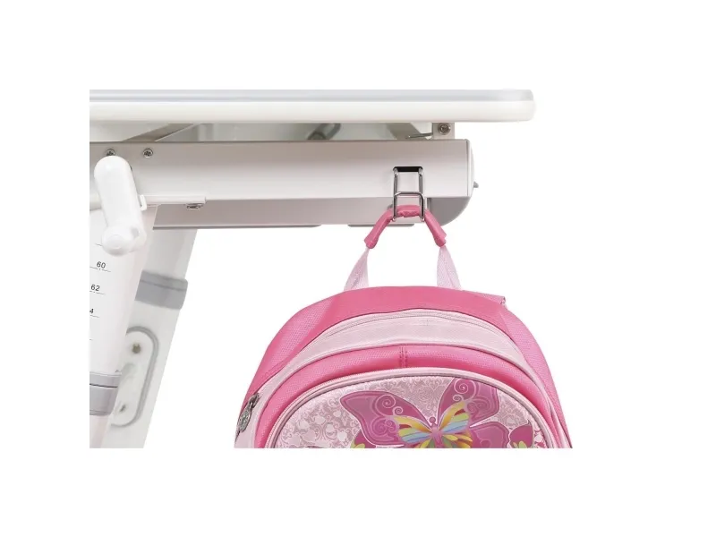 Ergo Office ergonomisk højdejusterbart børneskrivebord, grå, max 100 kg, ER-417 2cz