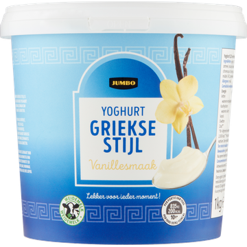 Jumbo Yoghurt Griekse Stijl Vanillesmaak 1 kg