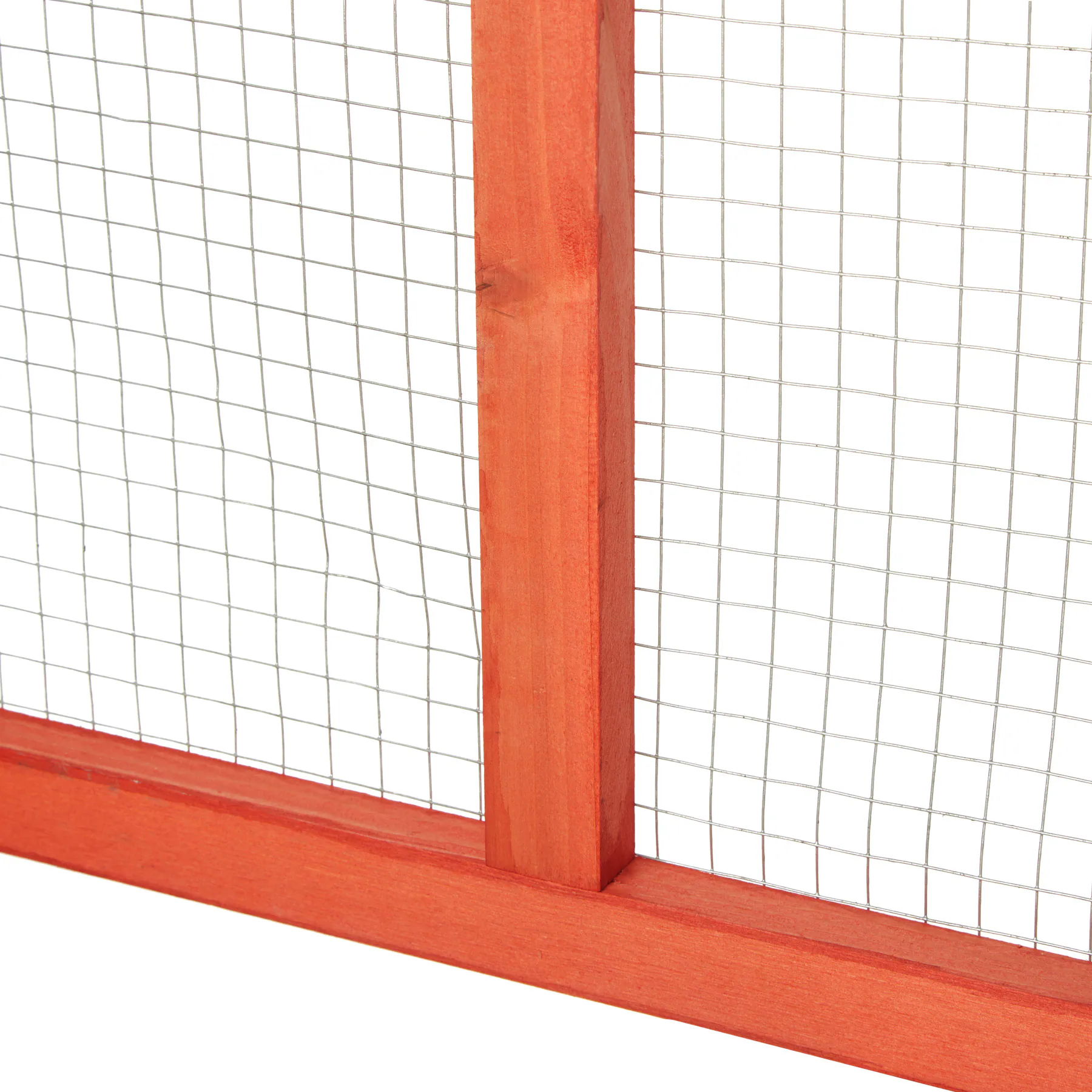 tectake® Hasenstall, aus Holz, 2 Dachöffnungen, 181 x 90 x 48 cm