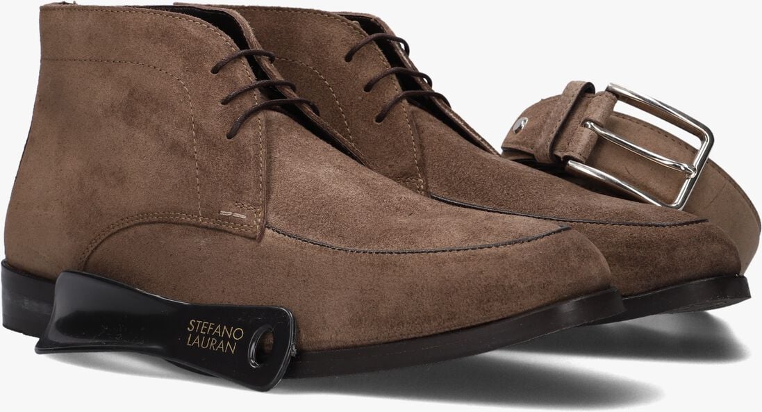taupe stefano lauran veterschoenen 92303
