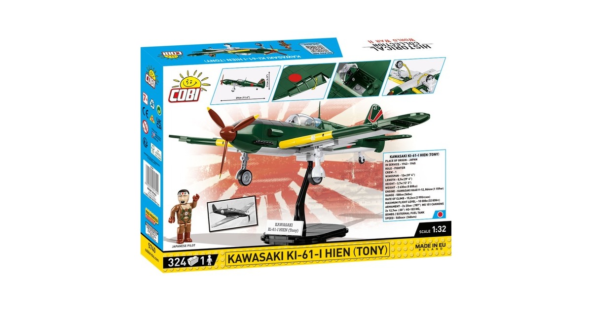 COBIHistorical Collection - Kawasaki Ki-61-I Hien 'Tony' Constructiespeelgoed  (Schaal 1:32)