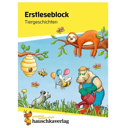Hauschka Verlag Erstleseblock – Tiergeschichten, A5-Block
