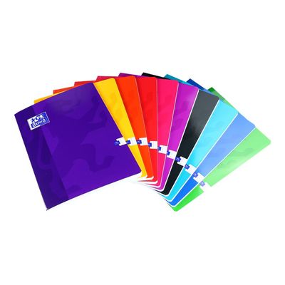 Oxford - Cahier A4 (21x29,7 cm) - 96 pages - grands carreaux (Seyes) - disponible dans différentes couleurs