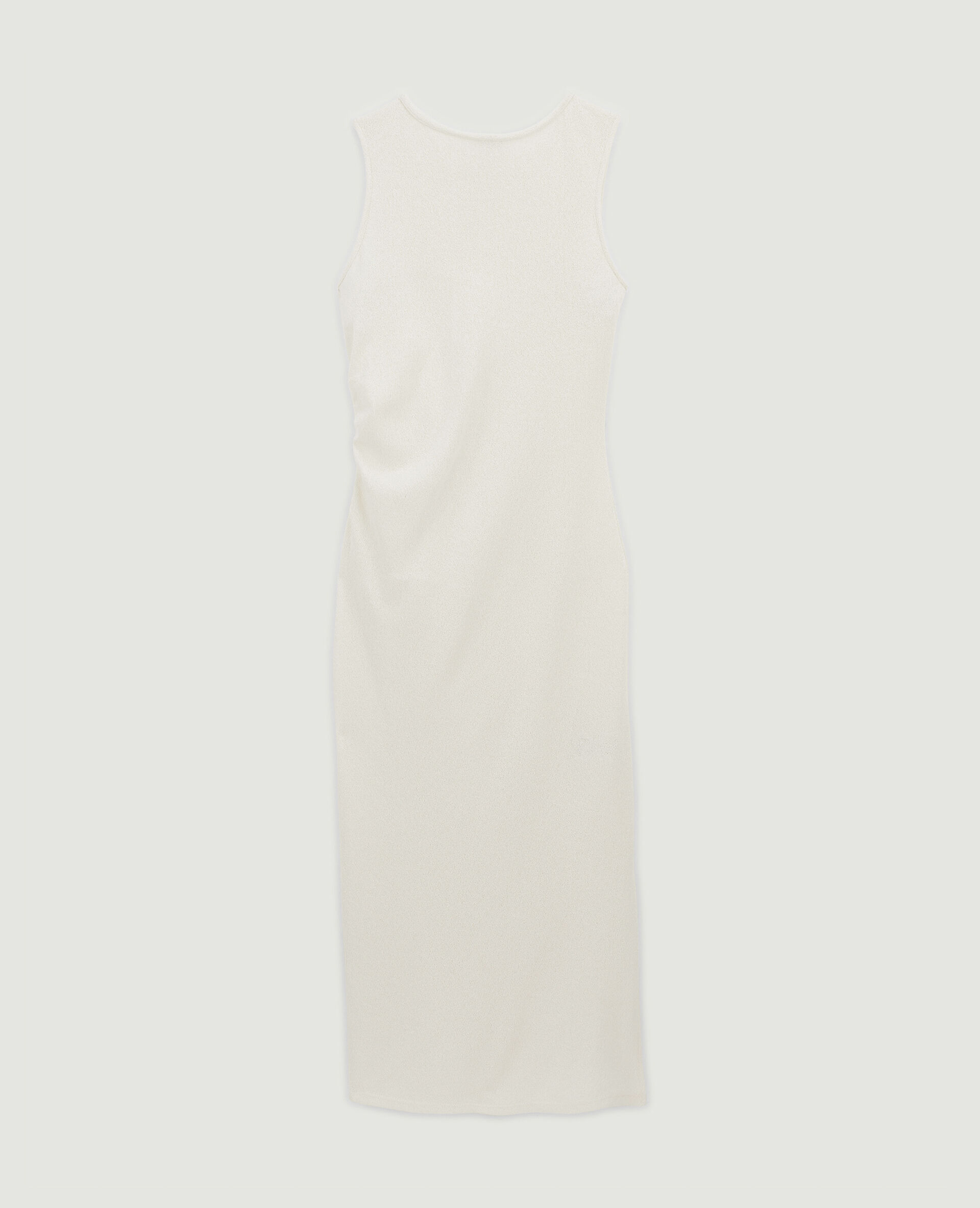 Robe longue en maille - Blanc