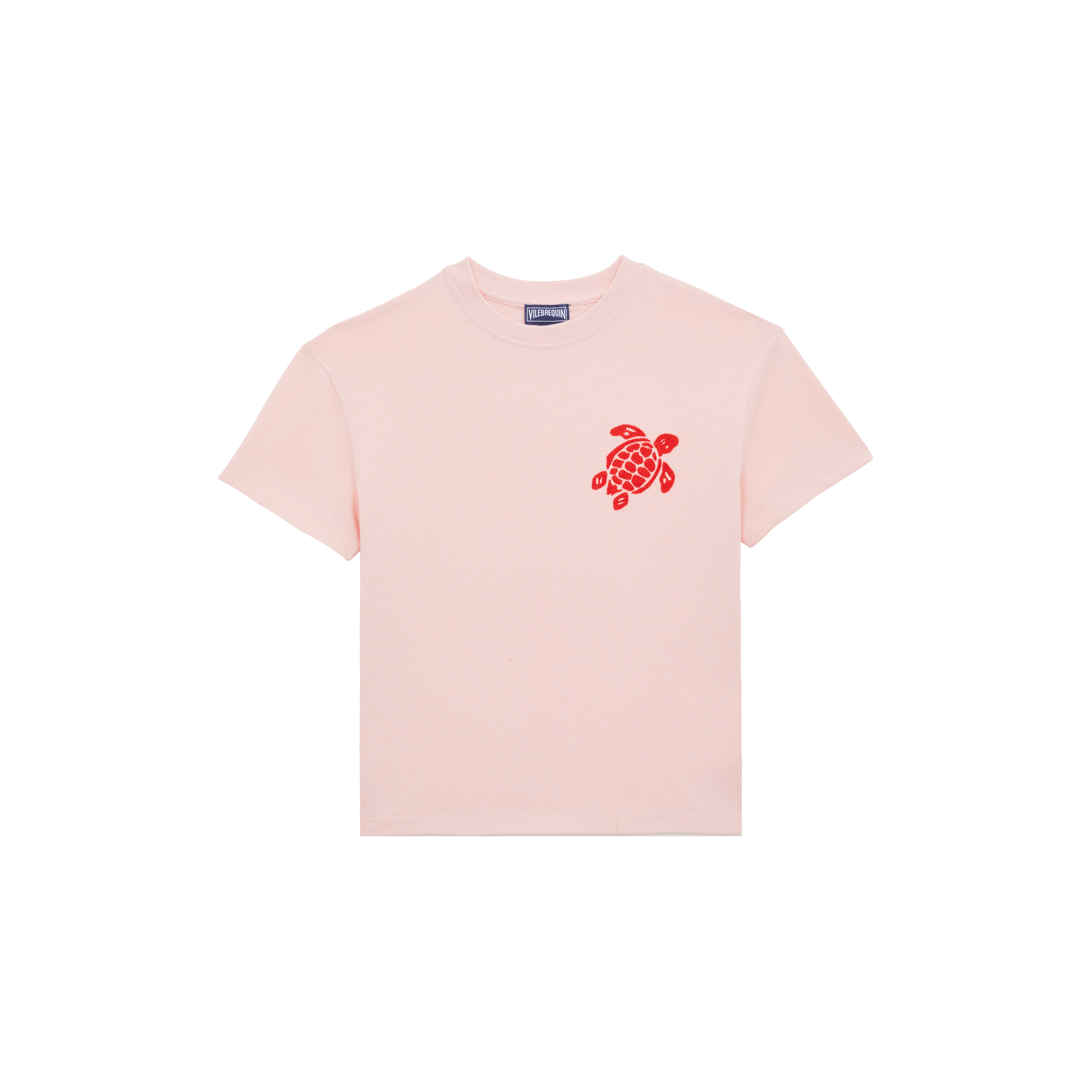 T-shirt en coton organique garçon Tortue brodée
