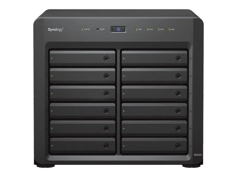 Synology Disk Station DS2422  - NAS-server - 12 bays - SATA 3Gb/s - RAID 0, 1, 5, 6, 10, JBOD - RAM 4 GB - Gigabit Ethernet - iSCSI support