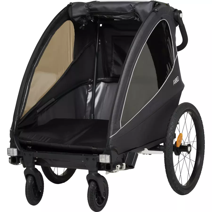 AXKID Kinderfahrradanhänger Grand Tour black